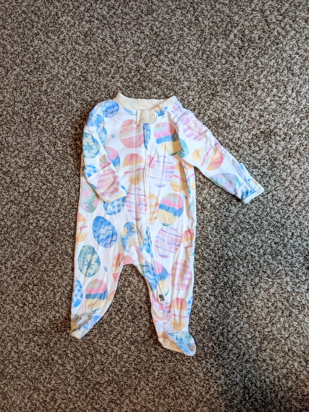 Easter Egg Baby One-Piece Footed Sleeper
